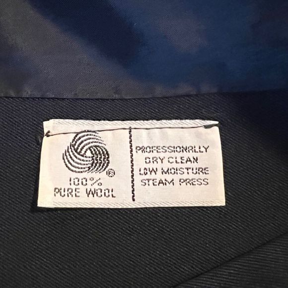 Perry Ellis Portfolio Womens Black Pure Wool Long Over Coat Trench Coat Size 14 - Picture 9 of 13